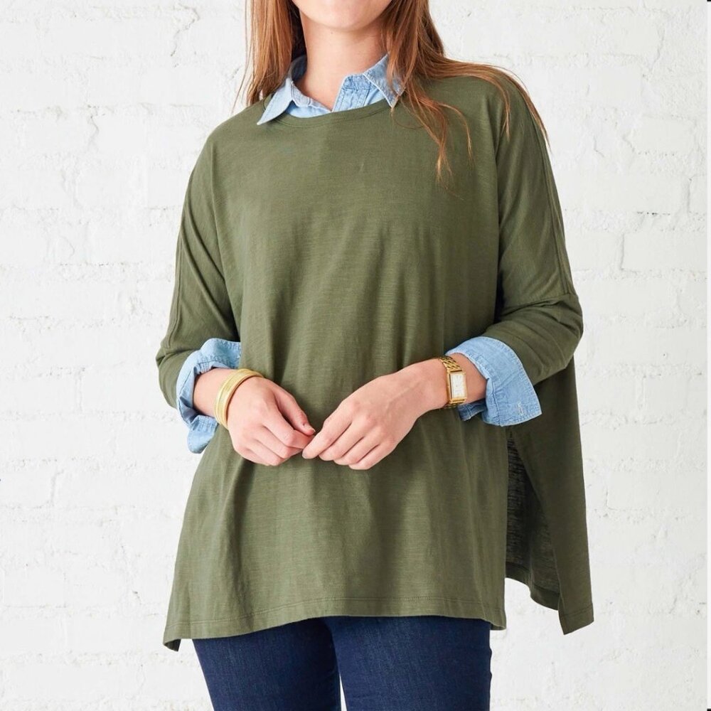 Lightweight Olive Long-Sleeve Tee